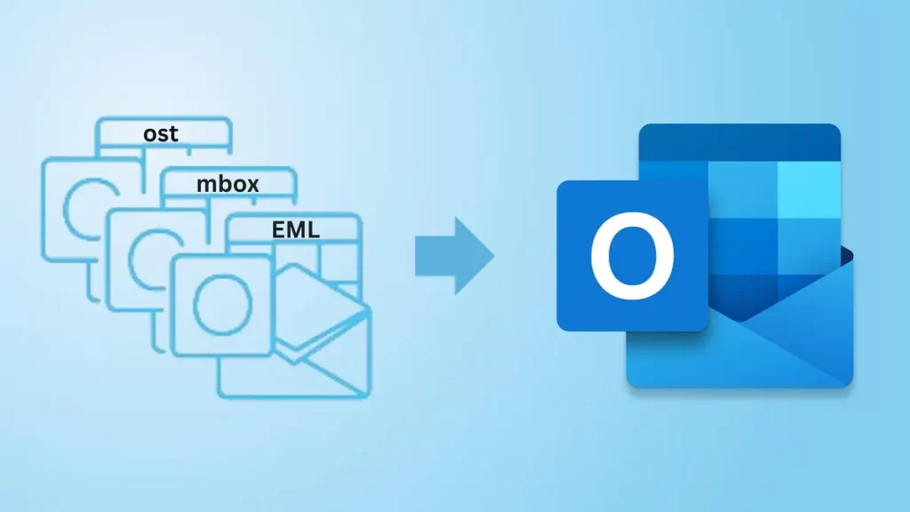 How do you import emails into Outlook 365 Desktop App?